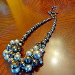 Chico's Metallic Beaded Necklace